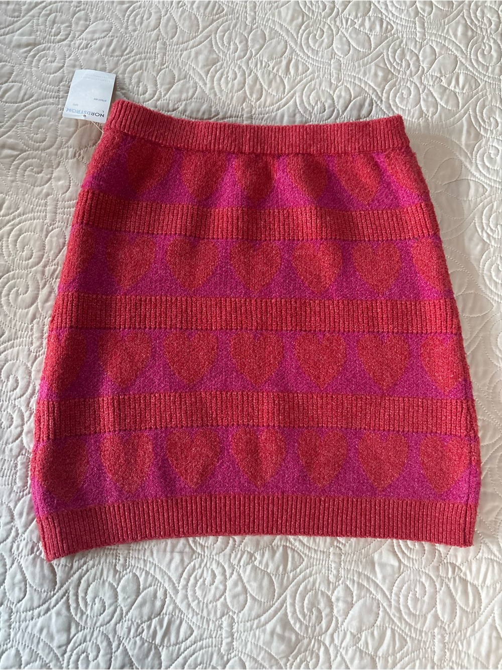 Vibrant NWT Freshman 1996 Heart Patterned Skirt